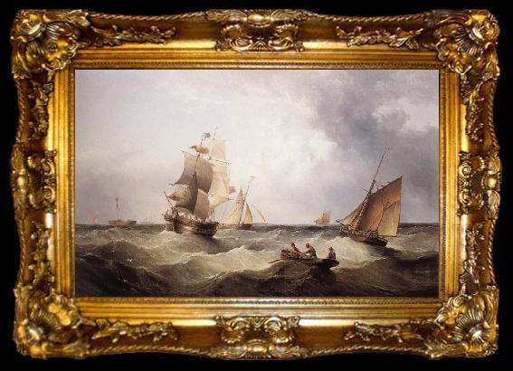 framed  John ward of hull The Barque Columbia, ta009-2